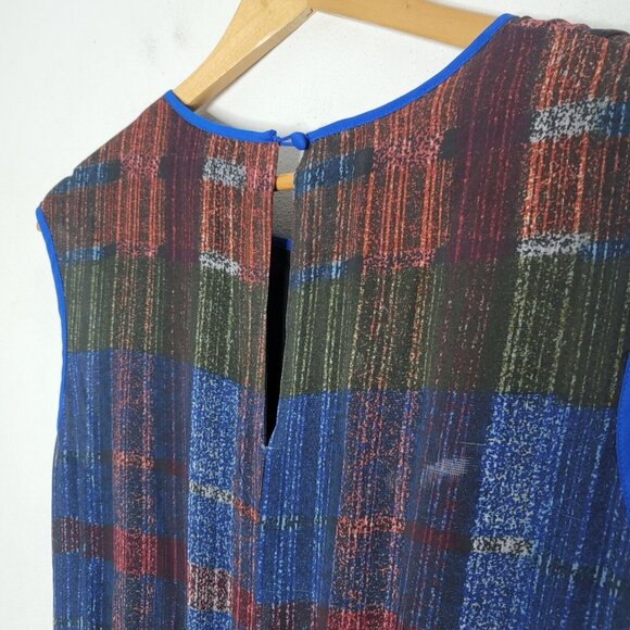 HD In Paris Size 6 Chiffon Boho‎ Print Chiffon Sleeveless Maxi Dress Women's - Picture 4 of 6